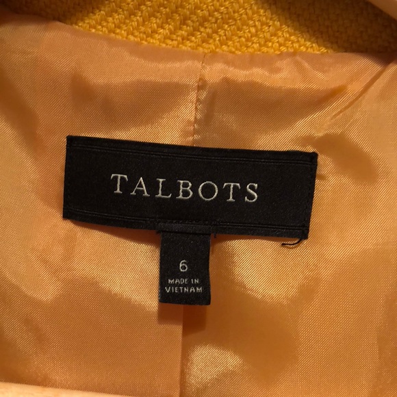Talbots mustard yellow wool jacket - Picture 3 of 4
